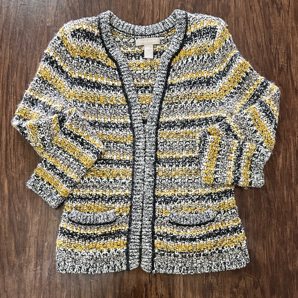 Banana Republic Multicolor Striped Cardigan